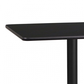 36SQ Black Table-24RD Base