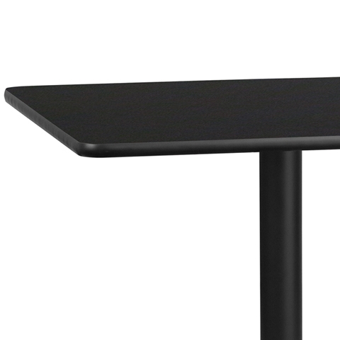 42SQ Black Table-24RD Base