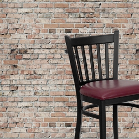 Black Vert Stool-Burg Seat