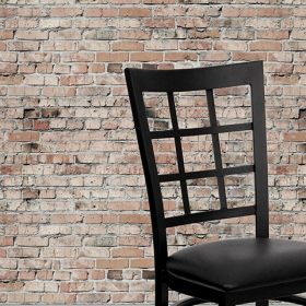 Black Window Chair-Black Seat