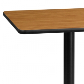 24SQ NA Laminate Table-X-Base