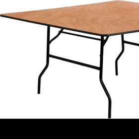 60SQ Wood Fold Table