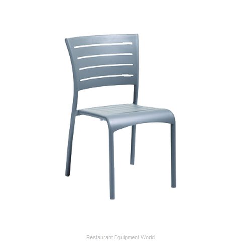 Florida Seating AL-5000-S WARM GRAY/SILVER Chair, Side, Outdoor