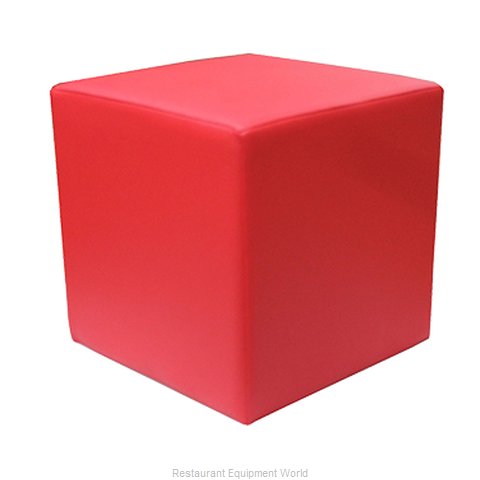 Florida Seating CUBE SIDE TABLE-RED Sofa Seating Low Table, Indoor