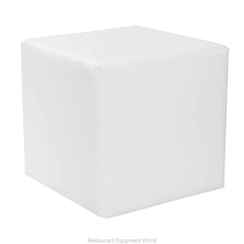 Florida Seating CUBE SIDE TABLE-WHITE Sofa Seating Low Table, Indoor