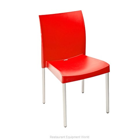 Florida Seating ICE-S/ROJO Chair, Side, Stacking, Outdoor