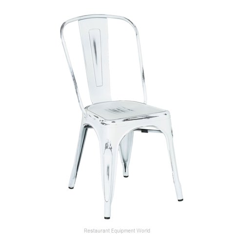 Florida Seating IND CHAIR WHITE WASHED GR1 Chair, Side, Indoor