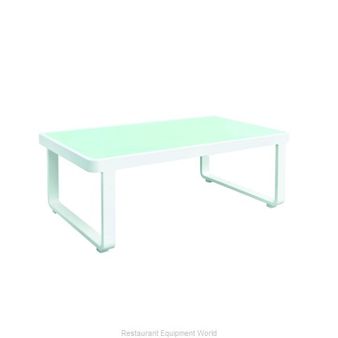 Florida Seating PB COFFEE TABLE W/GLASS Sofa Seating Low Table, Outdoor
