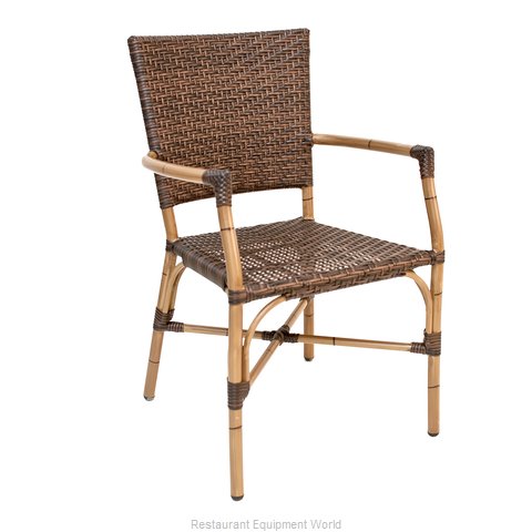Florida Seating RT-04 JAVA/WALNU Chair, Armchair, Stacking, Outdoor