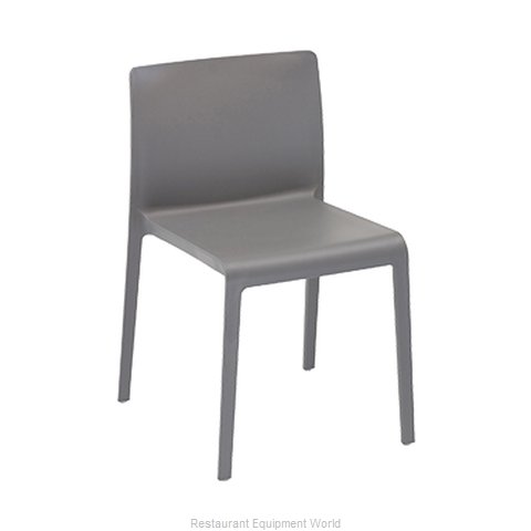 Florida Seating VOLT-S / GRAY Chair, Side, Stacking, Outdoor