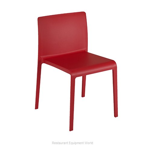 Florida Seating VOLT-S / RED Chair, Side, Stacking, Outdoor