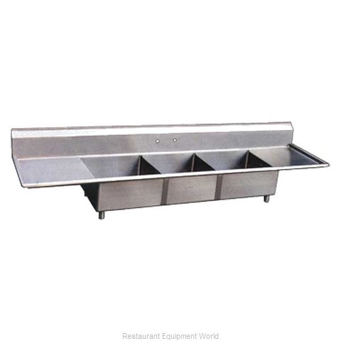 Omcan 22117 Sink, (3) Three Compartment