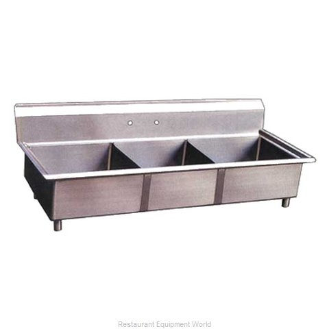 Omcan 22120 Sink, (3) Three Compartment