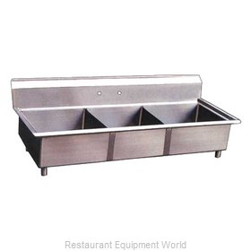 Omcan 22120 Sink, (3) Three Compartment