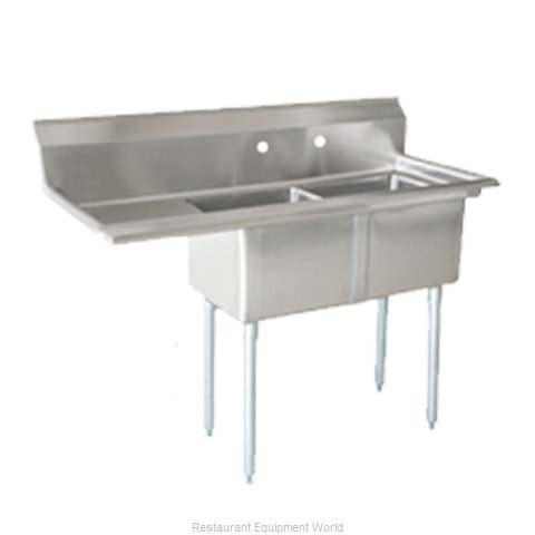 Omcan 25250 Sink, (2) Two Compartment