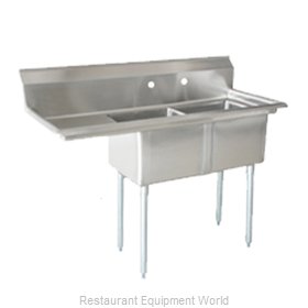 Omcan 25250 Sink, (2) Two Compartment