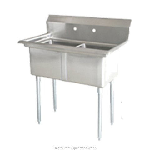 Omcan 25252 Sink, (2) Two Compartment