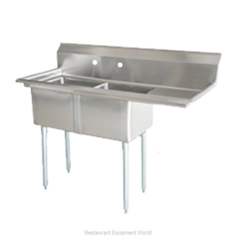 Omcan 25257 Sink, (2) Two Compartment