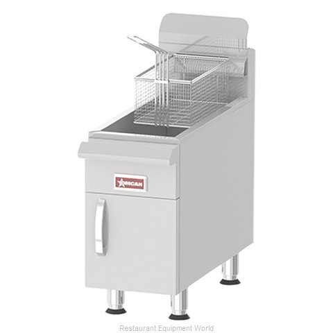 Omcan 43086 Fryer, Gas, Countertop Full Pot