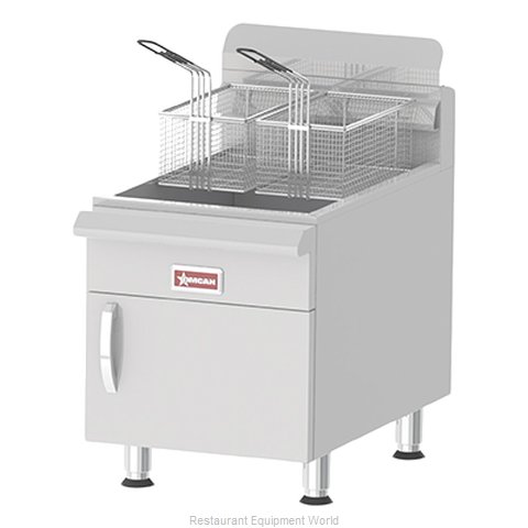 Omcan 43088 Fryer, Gas, Countertop Full Pot