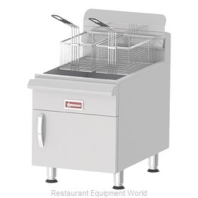 Omcan 43088 Fryer, Gas, Countertop Full Pot