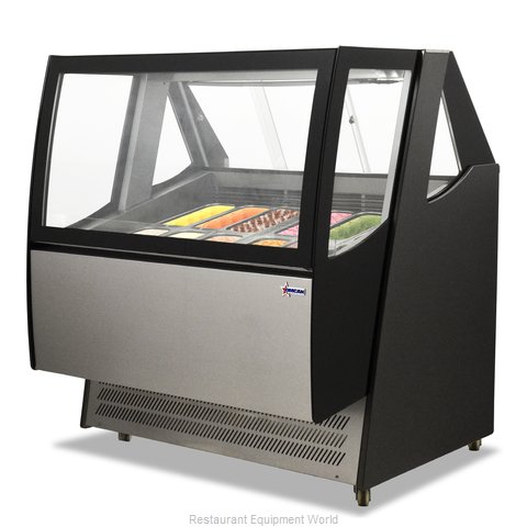 Omcan 43118 Display Case, Dipping, Gelato/Ice Cream