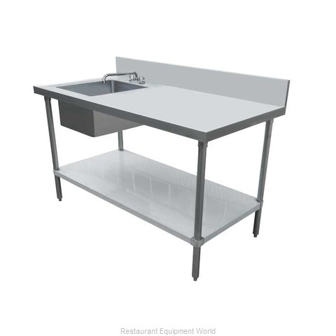 Omcan 43231 Work Table, with Prep Sink(s)