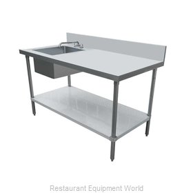 Food Machinery of America 43231 Work Table, with Prep Sink(s)