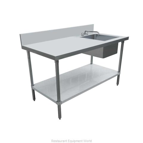 Omcan 43238 Work Table, with Prep Sink(s)