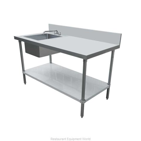 Omcan 43239 Work Table, with Prep Sink(s)