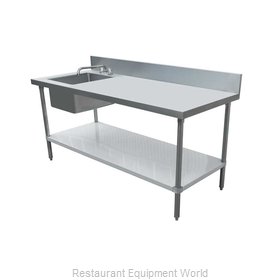 Omcan 43241 Work Table, with Prep Sink(s)