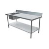 Mesa de Trabajo, 274cm (108 pulgadas), con Fregadero(s)
 <br><span class=fgrey12>(Omcan 43241 Work Table, with Prep Sink(s))</span>