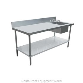 Omcan 43242 Work Table, with Prep Sink(s)
