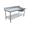 Mesa de Trabajo, 274cm (108 pulgadas), con Fregadero(s)
 <br><span class=fgrey12>(Omcan 43242 Work Table, with Prep Sink(s))</span>