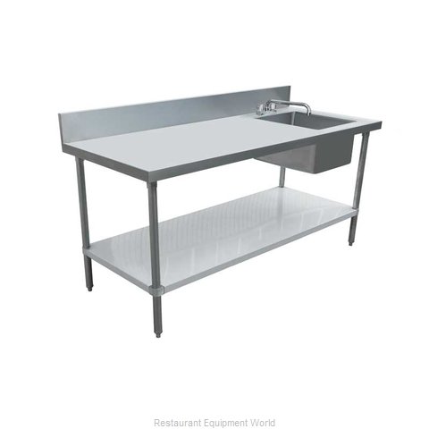 Omcan 43244 Work Table, with Prep Sink(s)