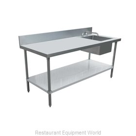 Omcan 43244 Work Table, with Prep Sink(s)