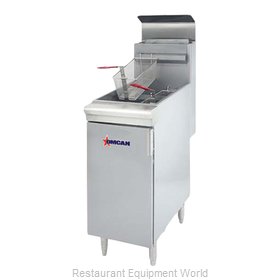 Omcan 43545 Fryer, Gas, Floor Model, Full Pot