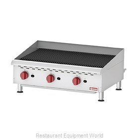 Omcan 43728 Charbroiler, Gas, Countertop