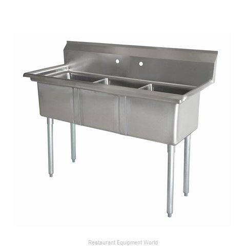 Omcan 43765 Sink, (3) Three Compartment