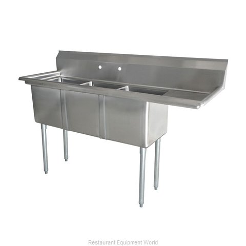 Omcan 43766 Sink, (3) Three Compartment
