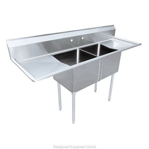 Omcan 43767 Sink, (2) Two Compartment