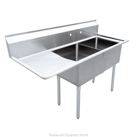 Omcan 43768 Sink, (2) Two Compartment