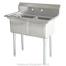 Omcan 43769 Sink, (2) Two Compartment