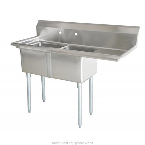 Omcan 43781 Sink, (2) Two Compartment