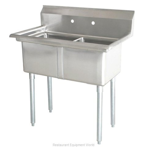 Omcan 43791 Sink, (2) Two Compartment