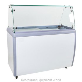 Omcan 44588 Display Case, Dipping, Gelato/Ice Cream