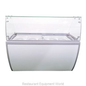 Food Machinery of America 44589 Display Case, Dipping, Gelato/Ice Cream