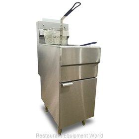 Omcan 46019 Fryer, Gas, Floor Model, Full Pot