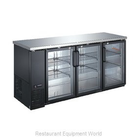 Omcan 50062 Back Bar Cabinet, Refrigerated