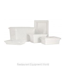 Omcan - 85132 Omcan Polypropylene White Rectangular Food Storage Container Provide Sanitation and Longevity Stackable Helps to Maintain Food Freshness